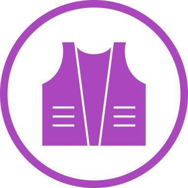 Güzel Ceket Kabartma Vektörü Simgesi