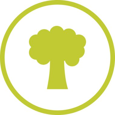 Güzel Ağaç Kabartma Vektörü Simgesi