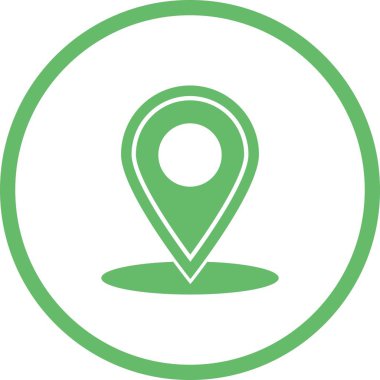 Güzel İşaretli Yer Kabartma Vektör Simgesi