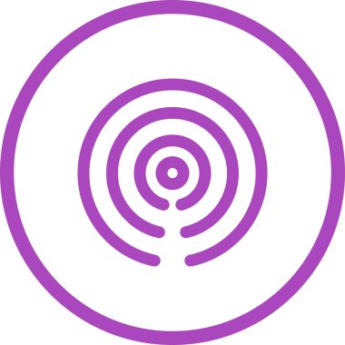 Güzel Yeşil Nokta Sinyal Vektör Simgesi Simgesi