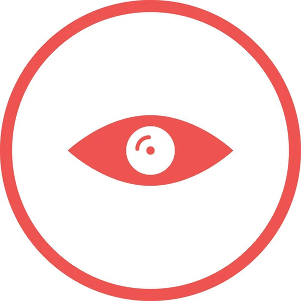 Güzel Göz Kabartma Vektörü Simgesi — Stok Vektör