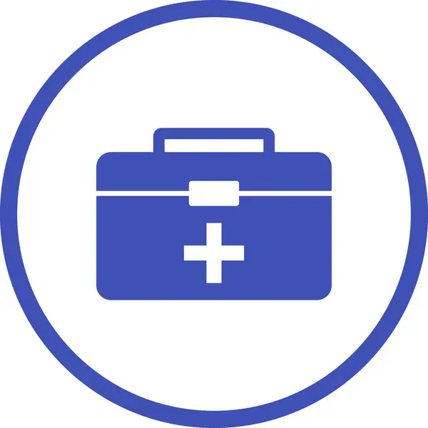 Beautiful First Aid Box Glyph Vector Icon — ストックベクタ