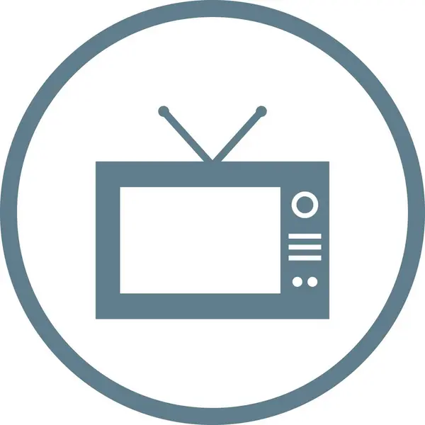 Красиве телебачення Гліф Векторна ікона — стоковий вектор