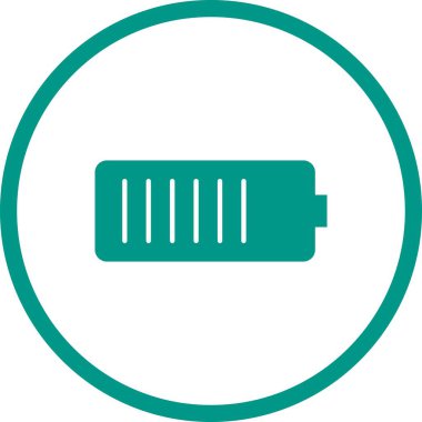 Güzel Mobil Batarya Glyph Vektör Simgesi