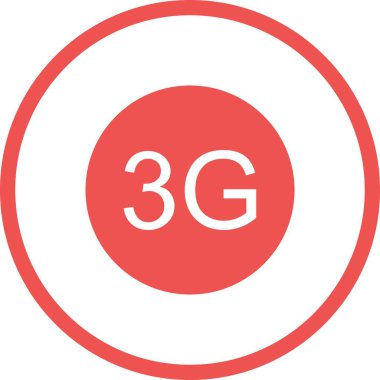 Beautifu 3g Glyph Vektör Simgesi