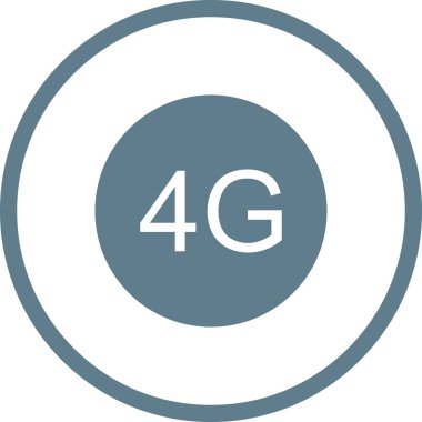 Güzel 4g Glyph Vektör Simgesi