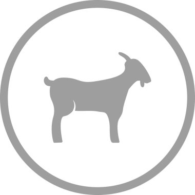 Güzel Keçi Kabartma Vektörü Simgesi