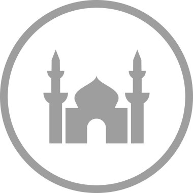 Güzel Cami Sembolü Vektör Simgesi