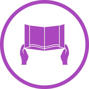 Güzel Okuma Kitabı Kabartma Vektörü Simgesi