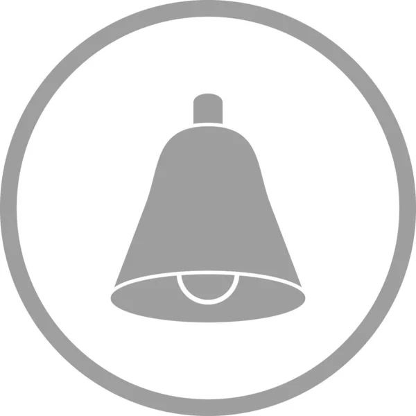 Piękny Bell Glyph wektor ikona — Wektor stockowy