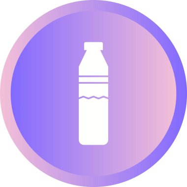 Güzel Su Şişesi Kabartma Vektörü Simgesi