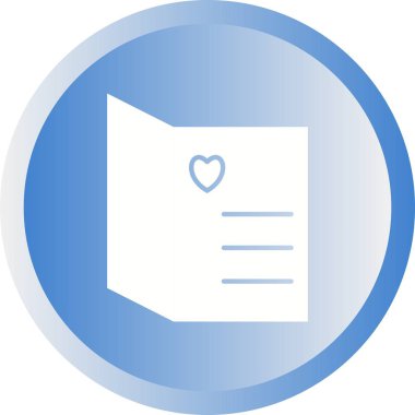 Güzel Açık Kart Kabartma Vektör Simgesi