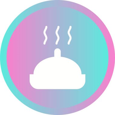 Güzel Sıcak Gıda Kabartma Vektörü Simgesi