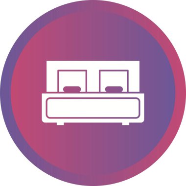 Güzel Yatak Kabartma Vektörü Simgesi