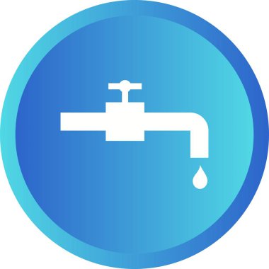 Güzel Tap Glyph Vektör Simgesi