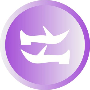 Güzel Arapça Ayakkabılar Kabartma Vektör Simgesi