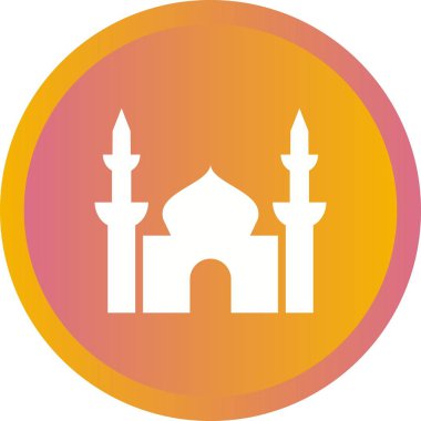 Güzel Cami Sembolü Vektör Simgesi