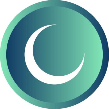 Güzel Ay Kabartma Vektörü Simgesi