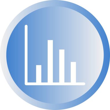 Beautiful Graph Line Glyph Vector Icon