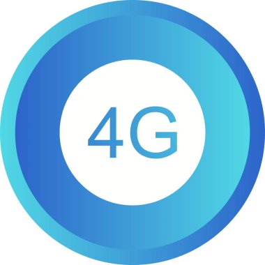 Güzel 4g Glyph Vektör Simgesi
