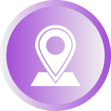 Güzel İşaretli Yer Kabartma Vektör Simgesi