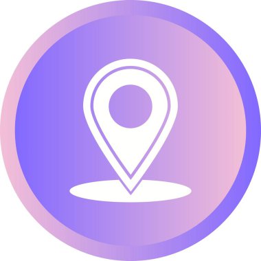 Güzel İşaretli Yer Kabartma Vektör Simgesi