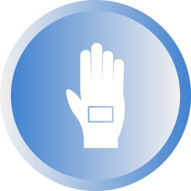 Güzel Eldiven Glifi Vektör Simgesi