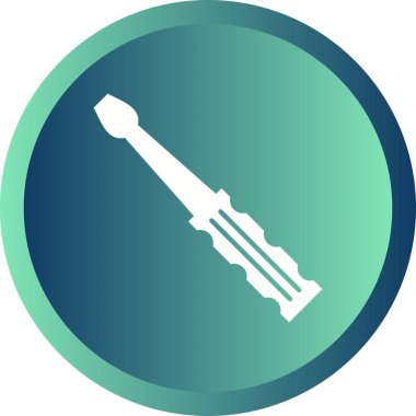 Güzel Tornavida Glyph Vektör Simgesi