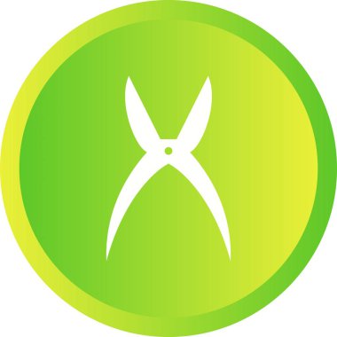 Güzel Makas Kabartma Vektör Simgesi