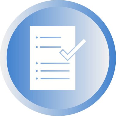 Güzel Kontrol Raporu Glyph Vektör Simgesi