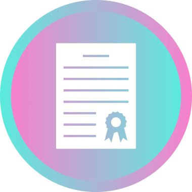 Güzel Diploma Kabartma Vektörü Simgesi