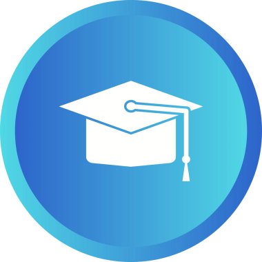 Güzel Mezuniyet Kapağı Kabartma Vektör Simgesi