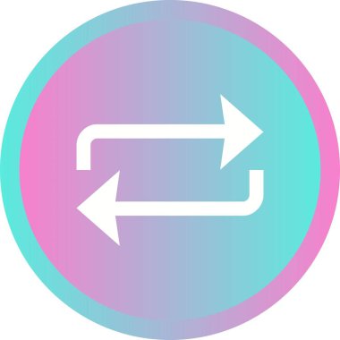 Güzel Tekrar Oluşturma Vektörü Simgesi