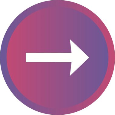 Güzel Sağ Ok Kabartma Vektör Simgesi