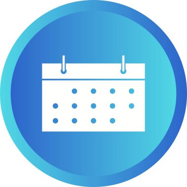 Güzel Takvim Kabartma Vektörü Simgesi