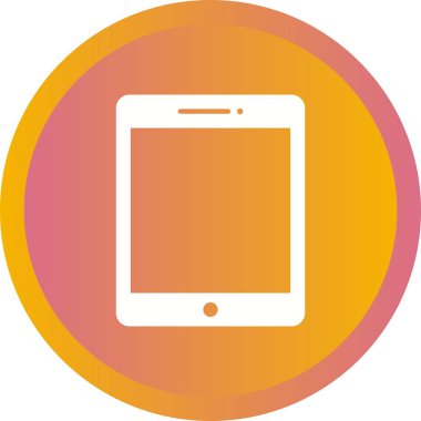 Güzel Tablet Kabartma Vektör Simgesi