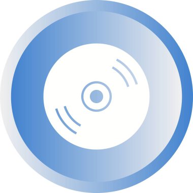 Güzel Cd Glyph Vektör Simgesi