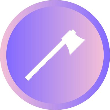 Güzel Axe Glyph Vektör Simgesi