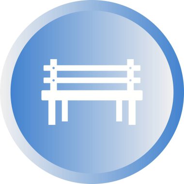 Güzel Benç Kabartma Vektör Simgesi