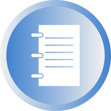 Güzel Rapor Glyph Vektör Simgesi