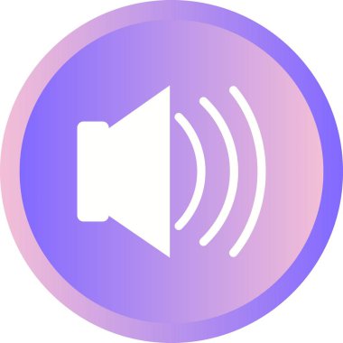 Güzel Gürültülü Sözcü Glyph Vektör Simgesi