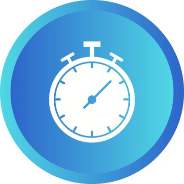 Güzel Saat Kabartma Vektör Simgesi