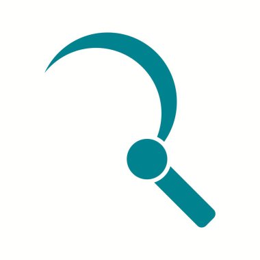 Güzel Orak Kabartma Vektör Simgesi