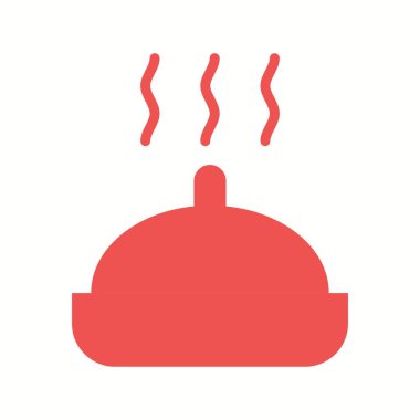 Güzel Sıcak Gıda Kabartma Vektörü Simgesi