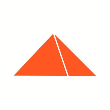 Beautiful pyramid Glyph Vector Icon