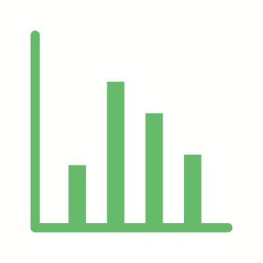 Beautiful Graph Line Glyph Vector Icon