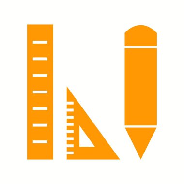 Güzel Geometri araçları Glyph Vektör Simgesi