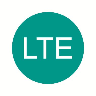Güzel Lte Ağı Kabartma Vektör Simgesi
