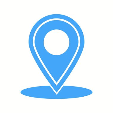 Güzel İşaretli Yer Kabartma Vektör Simgesi