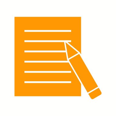 Güzel Düzenleme Raporu Glyph Vektör Simgesi